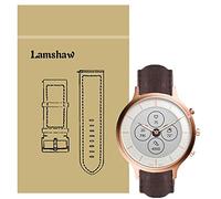 LvBu Bracciale compatibile con Fossil Charter HR, Quick Release cuoio Classic ricambio cinturino per orologio da polso per Fossil Charter HR Hybrid Smartwatch