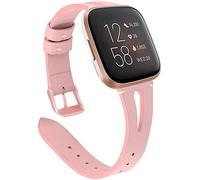 LvBu Cinturino compatibile con Fitbit Versa 2, cinturino di ricambio classico in pelle a sgancio rapido per smartwatch Fitbit Versa 2, rosa, Cinturino.