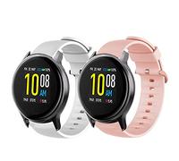 LvBu Cinturino compatibile con UMIDIGI Uwatch 2S, Sport Silicone Classic di ricambio per UMIDIGI Uwatch 2S Smartwatch, 2 confezioni-b, Classico