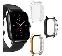 LvBu Cover Compatibile con Amazfit GTS 2, Flessibile TPU Protezione completa con Pellicola Protettiva Antigraffio Protezione Schermo per Amazfit GTS 2