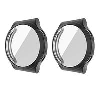 LvBu Cover Compatibile con Huawei Watch GT 2 Pro, Flessibile TPU Protezione Completa con Pellicola Protettiva Antigraffio Protezione Schermo per Huawei Watch GT2 Pro, nero + nero.