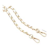 LVCHAO Catena for Tracolla Universale da 120 cm for Borsa a Semplice in Tinta Unita per Borsa A Tracolla(Beige Gold)