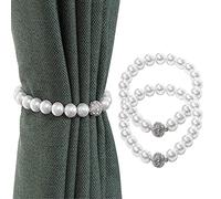 Lvcky - Confezione da 2 clip magnetiche per tende, semplici ed eleganti, stile moderno, adatti per la maggior parte delle tende.