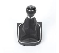 LVDLRAJJ Compatibile Con VW Per Golf 5 Pomelli leva cambio | Per Jetta MK5 2004-2010 Auto 5/6 Speed Stick Pomello Cambio Con Custodia In PU Con Collare Di Avvio(6 Speed Black Line)