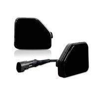 LVDLRAJJ Fanale posteriore Compatibile Con Jeep Per Wrangler JL 2 Pezzi Paraurti Per Auto Riflettore Luce Funzione Coda Retronebbia Di Marcia/Freno/Stop Indicatore Illuminazione Rosso(Black)