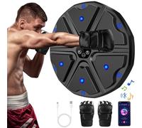 Lvelfe Music Boxing Machine, LED elettronico Music Boxing Machine con guanti da boxe, 9 modalità di velocità e modalità di conteggio supporta Bluetooth, regalo per adulti e bambini Exercise