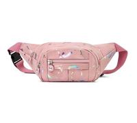 LVFXQRXO Borsa a canguro 4 Tasche Da Donna Sacca In Vita, Sacca Da Giro Per La Vita Impermeabile Di Grandi Dimensioni Donne Sports Traveling Cycling Sacchetto Regalo-Rosa Scuro