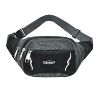 LVFXQRXO Borsa a canguro Borsa In Vita A 4 Tasche, Borsa In Giro Per Vita Di Grande Capacità Impermeabile In Vita Nera Per Donne Sports Traveling Ciclaggio Da Regalo Per Ciclismo-Nero