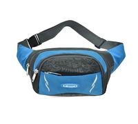 LVFXQRXO Borsa a canguro Borsa In Vita A 4 Tasche, Borsa In Giro Per Vita Di Grande Capacità Impermeabile In Vita Nera Per Donne Sports Traveling Ciclaggio Da Regalo Per Ciclismo-Blu