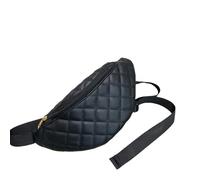 LVFXQRXO Borsa a canguro Borsa In Vita Per Uomini E Donne, Borsa Impermeabile, Leggera E Di Grande Capacità, Adatto A Camminare E Corsa All'Aperto-Diamante Nero