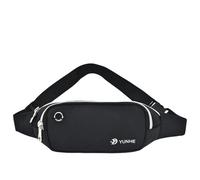 LVFXQRXO Borsa a canguro Borsa In Vita Per Uomini E Donne Con Jack Per Cuffie E Cintura Regolabile Per Ciclismo, Jogging, Viaggi All'Aperto, Esercizio Fisico-Nero