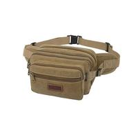 LVFXQRXO Borsa a canguro Bumbag Waist Fanny Pack Incutile Borsa In Vita Canvas Donne Donne Cintura A Vita Escursionistica, Corsa, Viaggio-Cachi