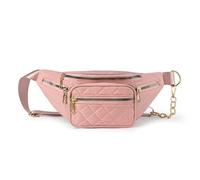 LVFXQRXO Borsa a canguro Sacca In Giro Borsa Da Donna Con Cintura In Vita Regolabile E Tasche Grandi Adatte Per Escursioni, Camminata Per Cani, Corsa E Viaggio-Rosa