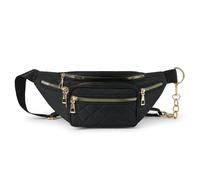 LVFXQRXO Borsa a canguro Sacca In Giro Borsa Da Donna Con Cintura In Vita Regolabile E Tasche Grandi Adatte Per Escursioni, Camminata Per Cani, Corsa E Viaggio-Nero