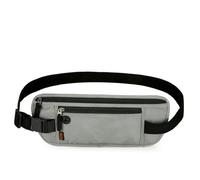 LVFXQRXO Borsa a canguro Sacca Sportiva In Vita Leggera In Giro Per La Cintura In Vita Elastico Sacca In Rete Traspirante Adatto A Camminata Di Cani, Ciclismo, Escursioni-Grigio Chiaro