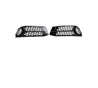 LVGVZTTGKM Cornice Paraurti Fendinebbia Per A3 2017 2018 2019 2020 Auto A Nido D'ape Lampada Della Nebbia Telaio Griglia Cava Sotto La Rete Nero Luminoso Accessori