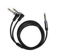 lvifloae 1 5M 4 9ft 6 35 mm da stereo a 6 35 mm Cavo adattatore mono cavo da maschio a maschio Audio Distributori Adatto per l'equalizzatore 'amplificatore per bassisti elettrici