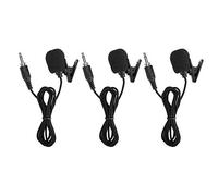 lvifloae 3 PCS 04A Compact Professional Mini Microfono microfono W 3,5 mm Tappo a vite, chip di cancellazione del rumore per amplificazione della voce cristallina per insegnanti, guide