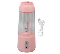 lvifloae 300ML Piccolo frullatore portatile wireless con ricarica, compatto frullatore personale, mini spremiagrumi ricaricabile tramite USB con lama per frullati, frullati (Rosa)