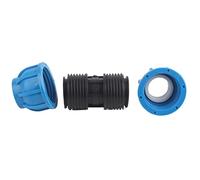 lvifloae 4 connettori per tubi diritti uguali in PE da 32 mm con materiale resistente e sicuro, raccordo adattatore per linea dell'acqua per impianti idraulici domestici e di