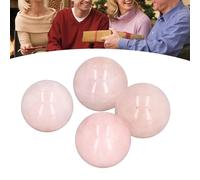 lvifloae 4 pezzi set di sfere di di quarzo rosa, sfera di curativo, sfera di quarzo rosa rosa sfera di pietra curativa per massaggio decorazione domestica energia curativa