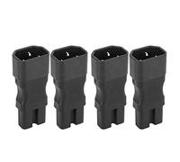 lvifloae 4pcs IEC320 C14 a IEC320 C15 Attatore di alimentazione 10A 250 V, 2,5A 250 V Isolamento C14 a C15 Connettore 'attatore a spina di alimentazione per estensione per il server PDU
