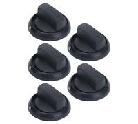 lvifloae 5 set manopole di controllo per stufa a gas da 8 mm con basi | Manopole universali in plastica compatibili con forno/fornello/gamma, facili da abbinare al gas