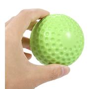 lvifloae 6 Pack 9 Inch PU Dimpled Baseballs with Drawstring Carry Bag for Pitching Machine Practice baseballs dimpled baseball PU (Green)