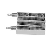 lvifloae Aluminum Shell Thermostatic Corrugated Heating Plate Thermistor Heating Element Thermostatic Insulated Ceramic Air Heater 12V 70W Space Heater Accessories (24V 150W)