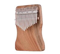 lvifloae Ammoon Pianoforte a pollice a 17 tasti in Do Strumento portatile per pianoforte dita Mbira Kalimba in legno canfora massiccio con borsa per il trasporto Libro di musica (Wood Color)