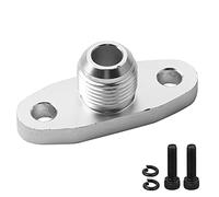 LVIFLOAE AN10 OLIO RITORNO OLIO Adattatore Flangia Turbina Restituzione dell'olio AN10 DROVE ALLUMINA ALLUMINO INSEGNA Adatto per T3 T4 T35 T04B T04E T3 T4 Serie Modifica auto