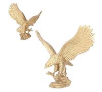 lvifloae Aquila Reale Scultura Decorativa Grande Statua Aquila maestosa in Resina per Ufficio Casa Giardino Scrittoio Regalo di Lusso Decorazione d'Interni