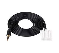 lvifloae Cavo adattatore audio AUX per auto, jack da 3,5 mm, interfaccia caricatore CD, cavo di ingresso musicale compatibile con 2 3 5 6 MX5 RX8 2006-2013, 145 cm