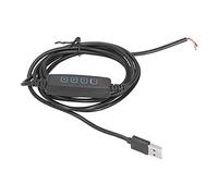 lvifloae Cavo Interruttore Accensione/Spegnimento USB, Cavo Dimmer LED da 2m, Cavo di Alimentazione USB con Interruttore Inline e Dimmer, Interruttore di Alimentazione USB