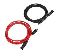 lvifloae Cavo per Pannello Solare 1 Paio Prolunga Cavo per Pannello Solare 6mm PPE Adattatore Cavo per Pannello Solare Isolato in Rame Accessori per Pannello Solare per PV 2m 6 (pz)