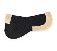 lvifloae Close English Half Saddle Pad Premium Polyester Faux Wool Anti Slip Breathable Saddle with Shock Absorbing Fleece Top for Equestrian Training Competition all Riding Styles