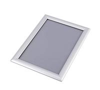 lvifloae Cornice per foto in alluminio argentato A4 a scatto, design moderno ed elegante, porta poster, espositore con clip, bacheca parete, cartelli per ufficio, casa, scuola