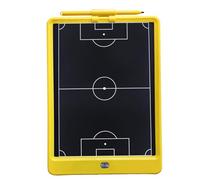 LVIFLOAE da 10 pollici di calcio elettronico di calcio di formazione Strategia del marcatore Scheda di istruzioni portatili Schermo LCD flessibile con Stylus Pen per sessioni di (Giallo)