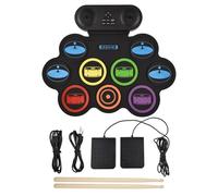 Lvifloae Electric Drum Set Musical Instruments's Musical's Portable Pad Kit supporta il gioco DTX BT Accompagnamento con doppi altoparlanti 7 Styles Drum 6 Rhythms 10 DEMO Songs