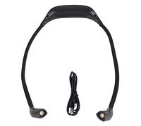 lvifloae Eye care LED Neck Reading Light USB Rechargeable Neck Lamp 3-speed Dimmer Built-in Battery Suitable for Camping Repair Crochet Handmade Outdoor Night Running (Nero)