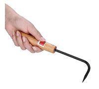 lvifloae Gancio per Radice Bonsai Robusto Attrezzo da Giardinaggio in Ferro e Faggio con Comodo Manico in Legno per Allentare il Terreno e Aprire le Radici Perfetto per gli