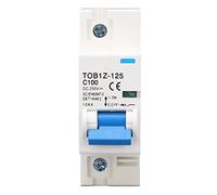 lvifloae Interruttore automatico DC 1P 100A, installazione su guida DIN da 35 mm Interruttore di protezione da sovraccarico da cortocircuito solare fotovoltaico DC250V,