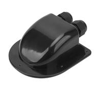lvifloae IP68 Solar Cable Entry Junction Enclosure for all Weather Dual Cable Entry housing Suitable for Caravan Roofs Boat Yachts Caravans Ships Yachts Solar Panel Black (Black)