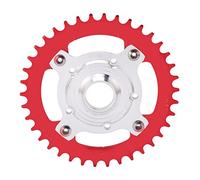 lvifloae Kit Adattatore di Corona da 38t 104bcd per Mid Motors Motors in Lega di Alluminio CNC in Lega Leggera Durevole Nero migliora Le Prestazioni della Bici (Rosso)