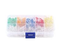 lvifloae Kit assortimento LED da 200 pezzi da 5 mm, rosso giallo verde blu arancione, lente trasparente diffusa