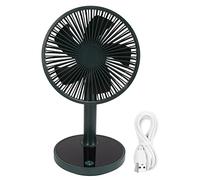 lvifloae la per desktop USB portatile retrattile retrattile quarta marcia a basso rumore regolabile, ventilatore personale per piccoli tavoli per auto per auto per auto per viaggiare in (Verde)
