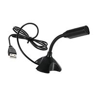 lvifloae Microfono USB per computer desktop, supporto microfono regolabile a 360°, chat vocale, registrazione, microfono per PC per laptop, desktop e altro, con una porta USB