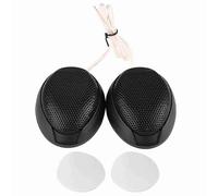 lvifloae Mini altoparlanti per auto 2 pezzi da 10 W, 4 Ohm, sensibilità 98 dB, supporto adesivo adesivo, gamma 5 kHz-20 kHz, per cruscotto, portiera, ponte posteriore (Nera)