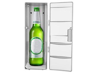 lvifloae Mini frigorifero Dispositivo di raffreddamento USB portatile Raffreddamento e riscaldamento della birra Condizionatore d'aria Dormitorio Ufficio Piccolo frigorifero per auto