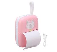 lvifloae mini stampante rosa multiuso mini portatile mini hd wifi mobile telefono cellulare title nota errore domanda domanda stampante termica per note flashcards journal fai da